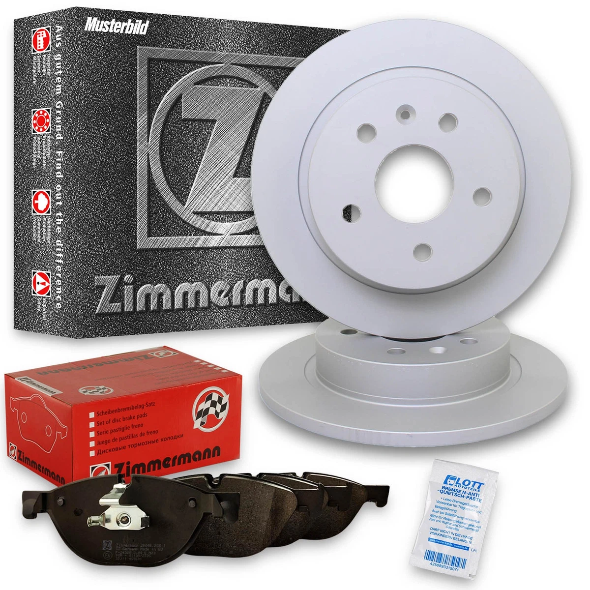 Гальмівні колодки та диски Zimmermann для JAGUAR XK 8 Convertible (X100)